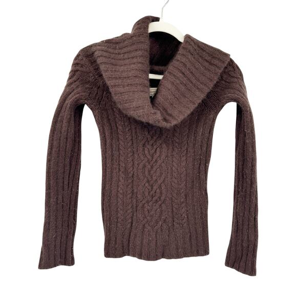Abercrombie & Fitch Womens Vintage‎ Wool Cashmere Blend Cable Knit Sweater Large - Picture 1 of 7